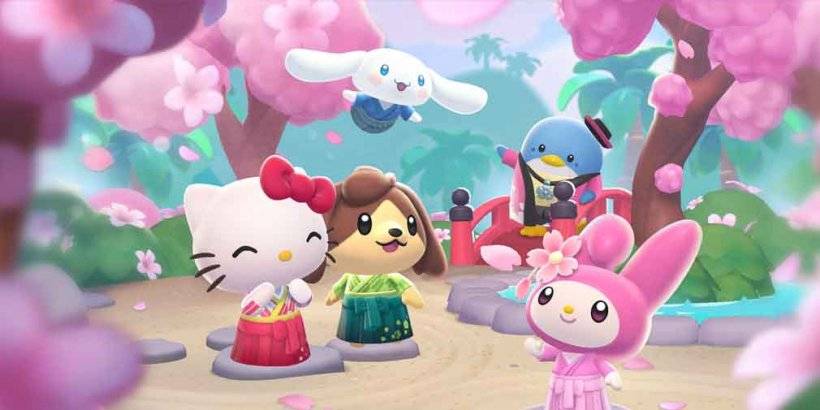 Hello Kitty Island Adventure, sizi bu bahar en son güncellemesinde güzel kiraz çiçeklerinde güneşlenmeye davet ediyor