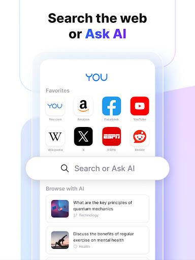 You.com AI Search and Browse應用截圖第1張