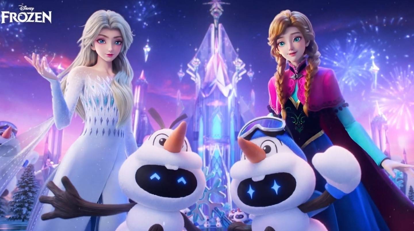 Frozens'tan Elsa, Anna ve Olaf, Çin'in MOBA'sına kışı getirdi Honor of Kings