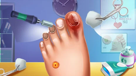 Foot Doctor ASMR Offline Games Schermafbeelding 3