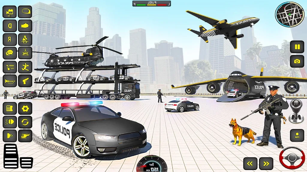 Police Truck Transport Game Ekran Görüntüsü 1