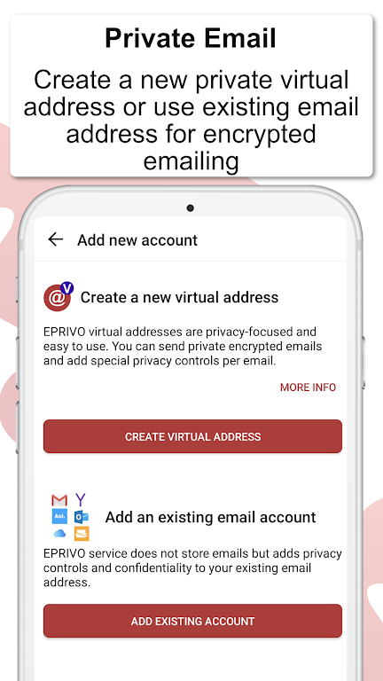 EPRIVO Encrypted Email & Chat Screenshot 2