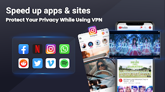 3X VPN - Smooth Browsing Mod Tangkapan skrin 1