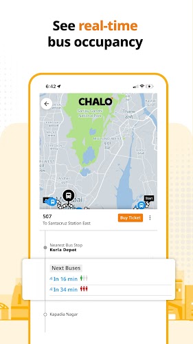 Chalo - Live Bus Tracking App Captura de tela 2