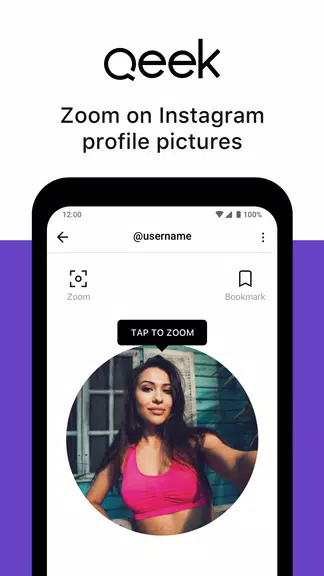 Qeek - Profile Picture Downloader for Instagram Captura de pantalla 0