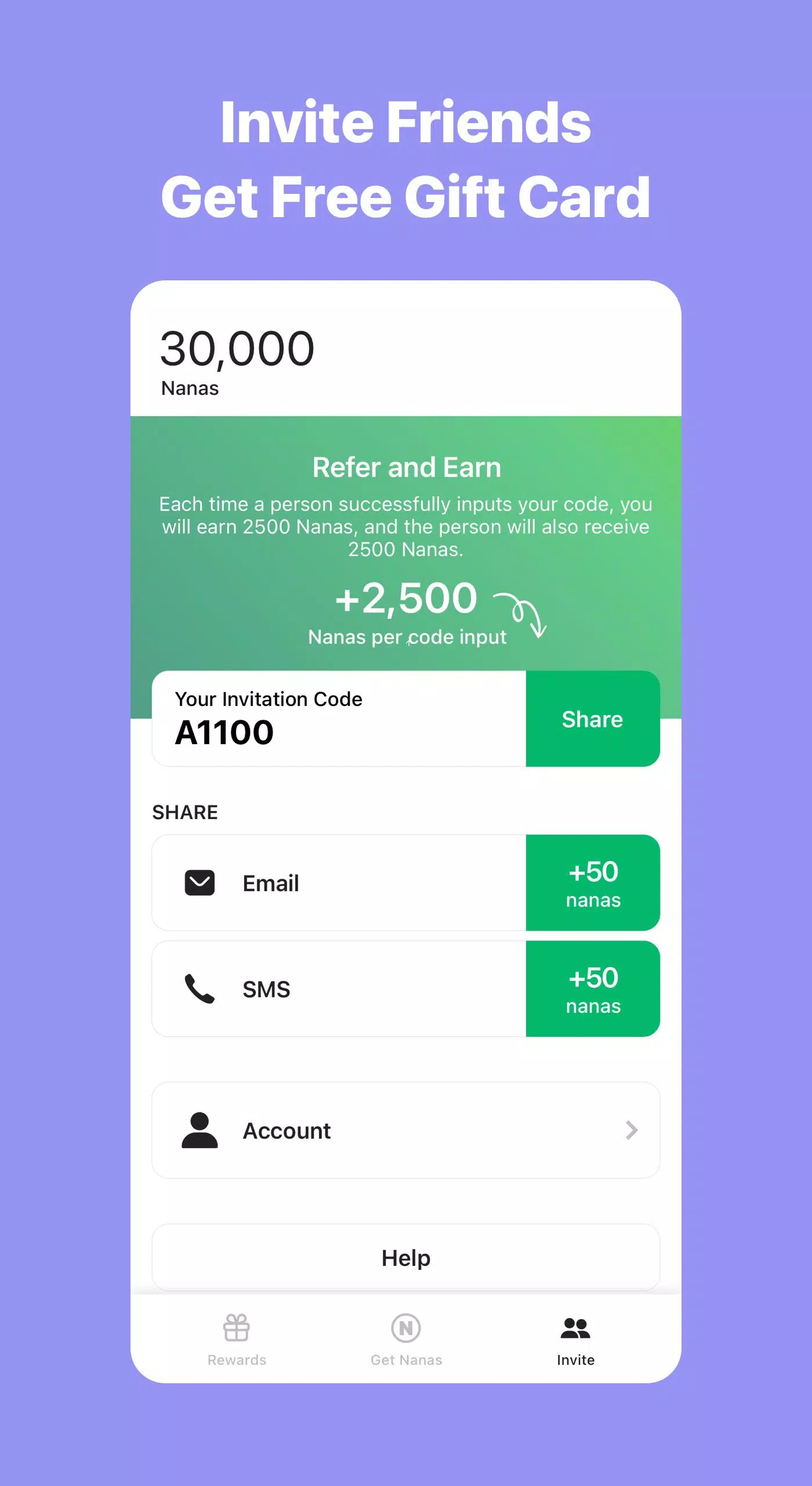 AppNana: Gift Cards Rewards Screenshot 3