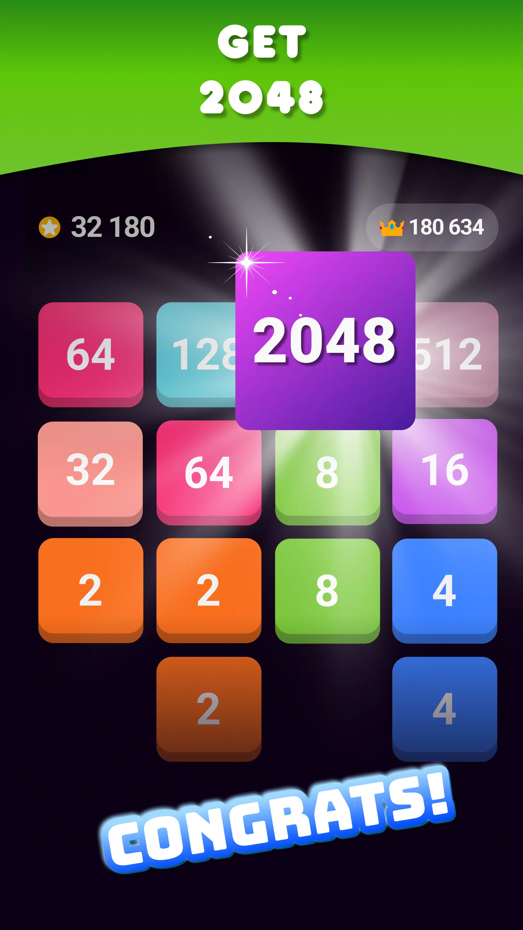 2048: Puzzle Game! Merge Block Captura de tela 1