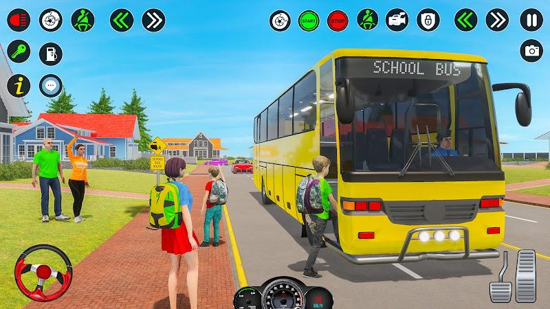 School Bus Driving Games 3D Screenshot 1