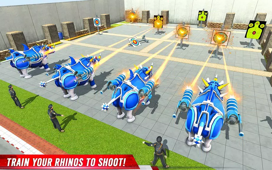 Rhino Robot: Mech Robot Game Screenshot 1