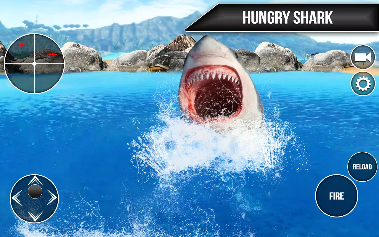 Wild Shark Fish Hunting game 스크린샷 0