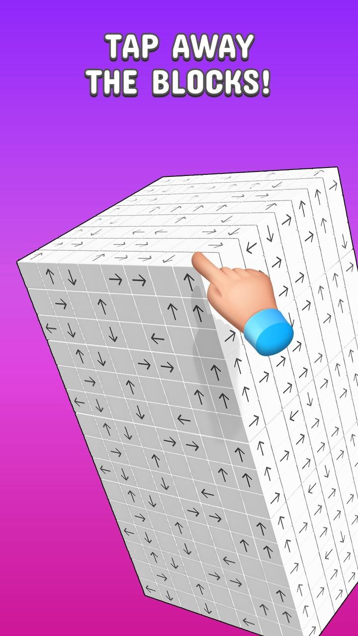 Tap to Unblock 3d Cube Away スクリーンショット 0