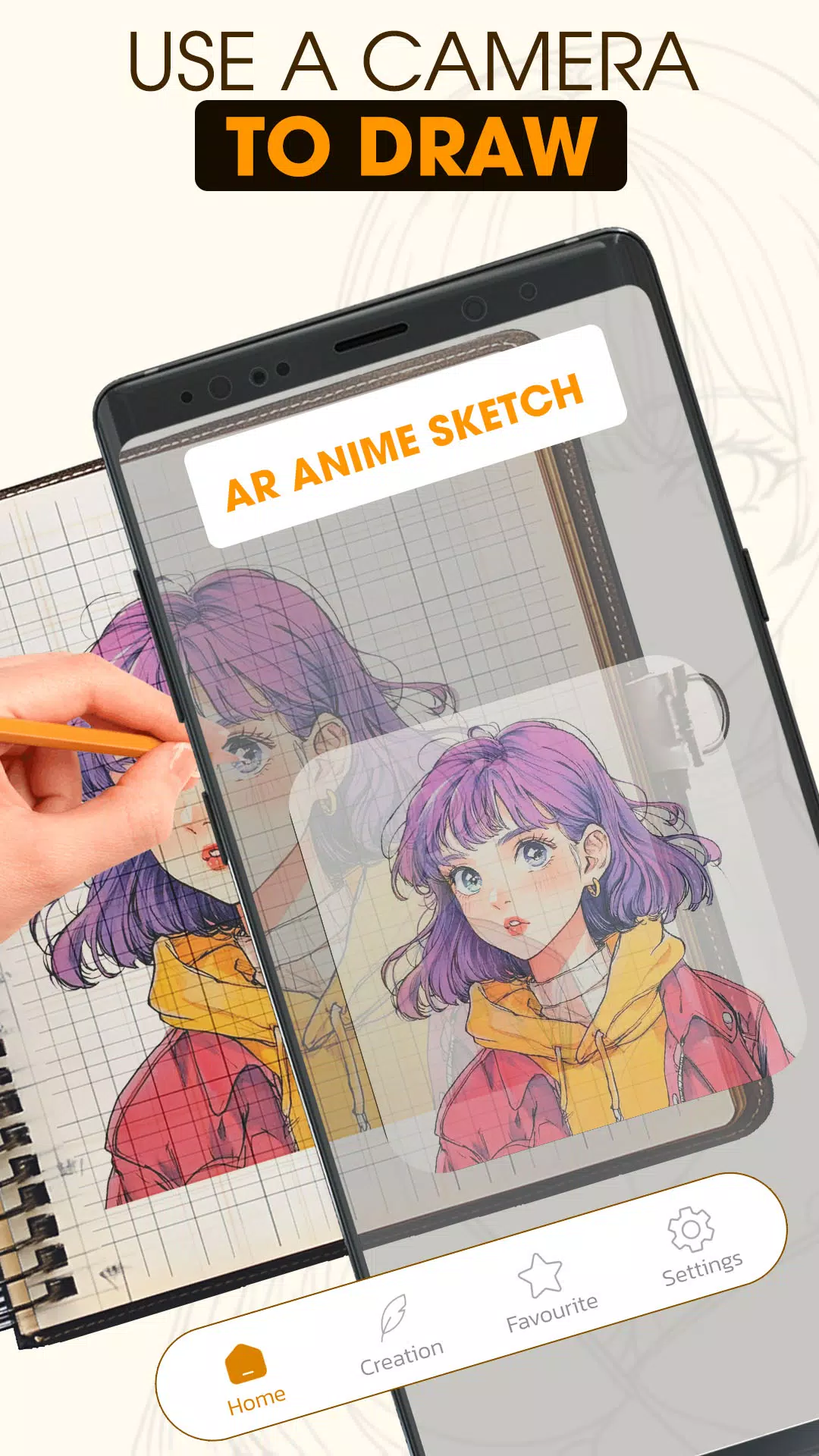 AR Anime Sketch: Trace & Draw Capture d'écran 1