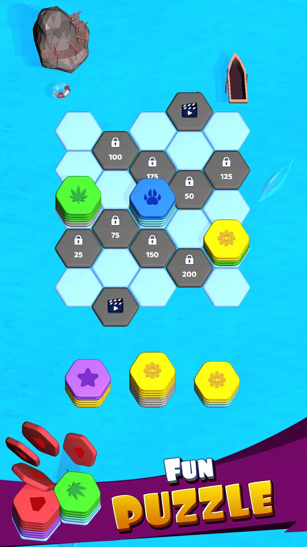 Hexa Merge Sort Block Puzzle Captura de tela 0