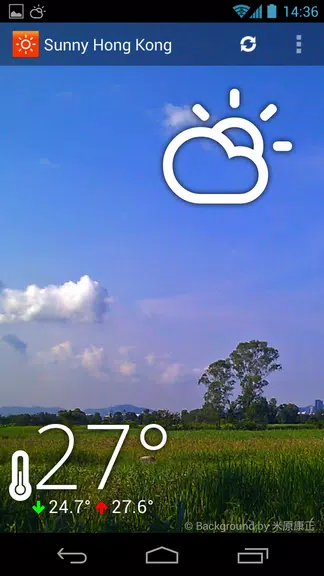 Sunny HK -Weather&Clock Widget Capture d'écran 0