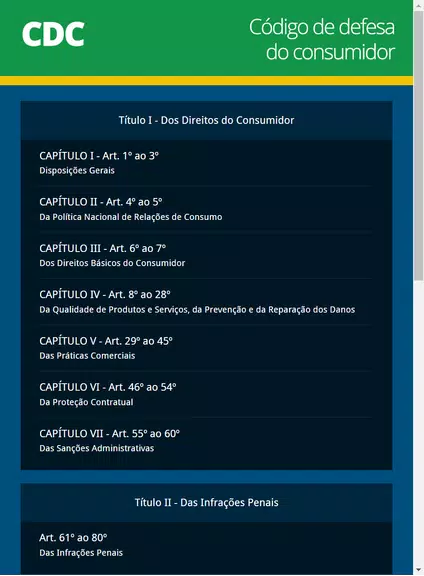 Código de Defesa do Consumidor Captura de tela 1