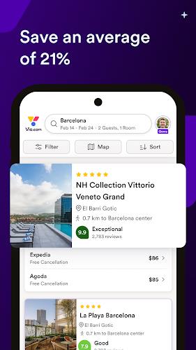 Vio.com: book hotel deals Captura de tela 2