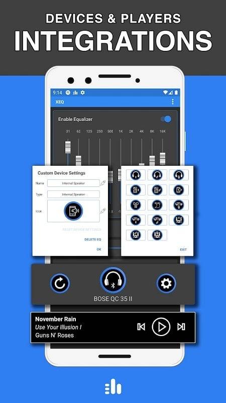 Equalizer & Bass Booster - XEQ 스크린샷 2