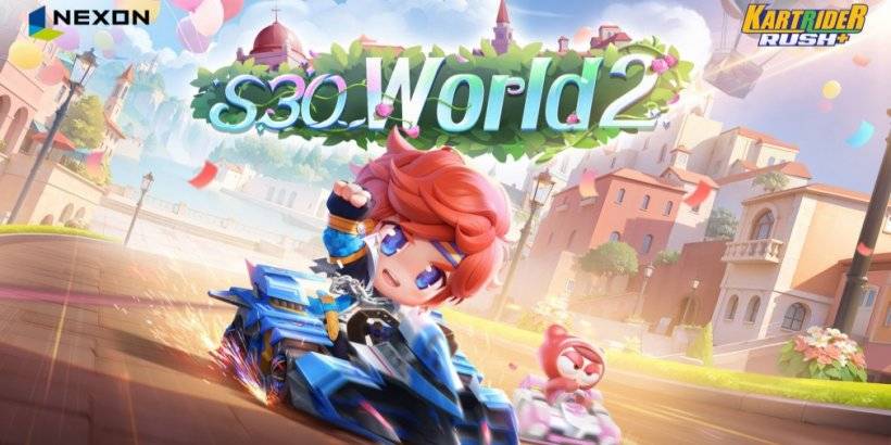 Kartrider Rush+ 시즌 30 : World 2가 새로운 카트와 트랙으로 출시됩니다.