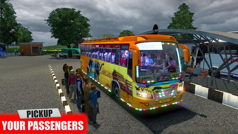 Euro Coach Bus Driving Games Ekran Görüntüsü 1