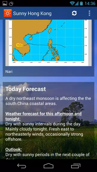 Sunny HK -Weather&Clock Widget Capture d'écran 1