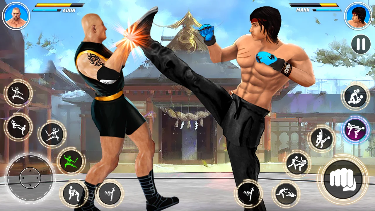 Kung Fu Games - Fighting Games Captura de tela 1