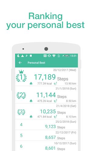 Pedometer - Step Counter Maipo Скриншот 2