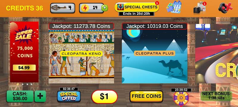 Cleopatra Keno with Keno Games Ảnh chụp màn hình 3