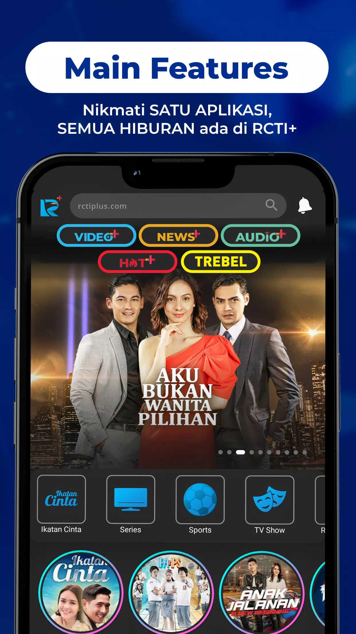 RCTI+ Superapp स्क्रीनशॉट 0