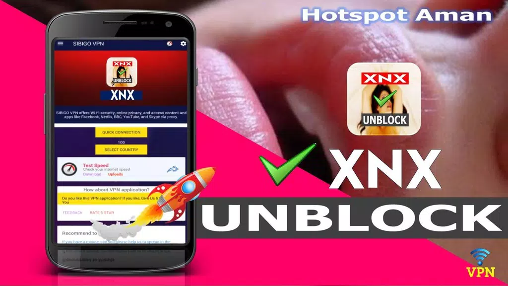 VPN Unblock XnX - Buka Situs X-Video & Sites Zrzut ekranu 1