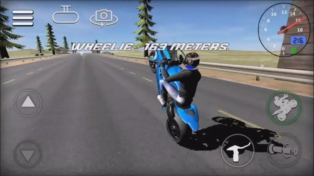 Wheelie Bike 3D game Скриншот 0