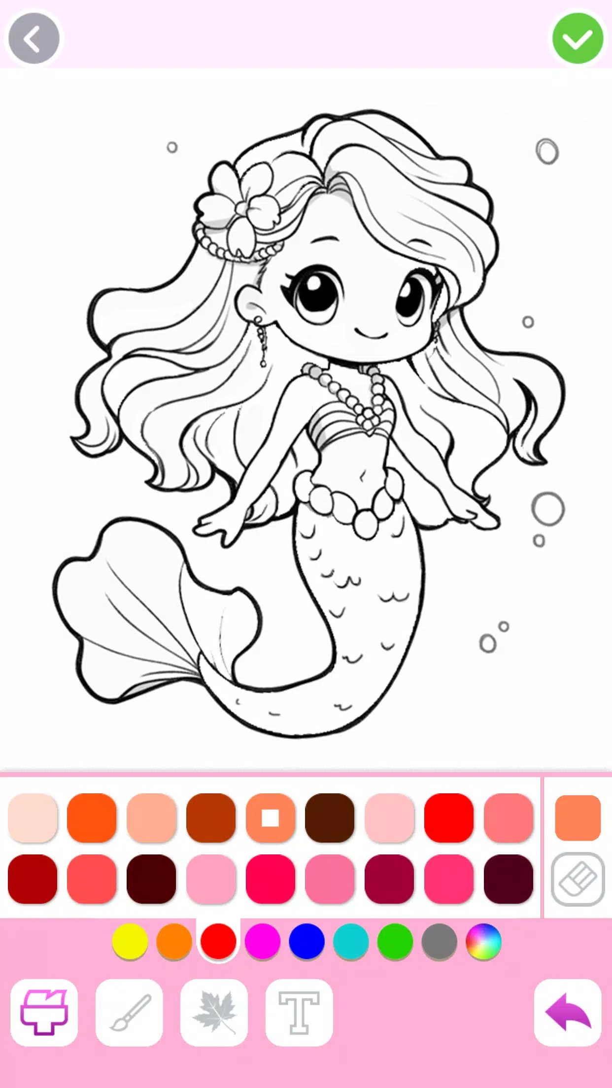 Schermata Mermaid Coloring:Mermaid games 3