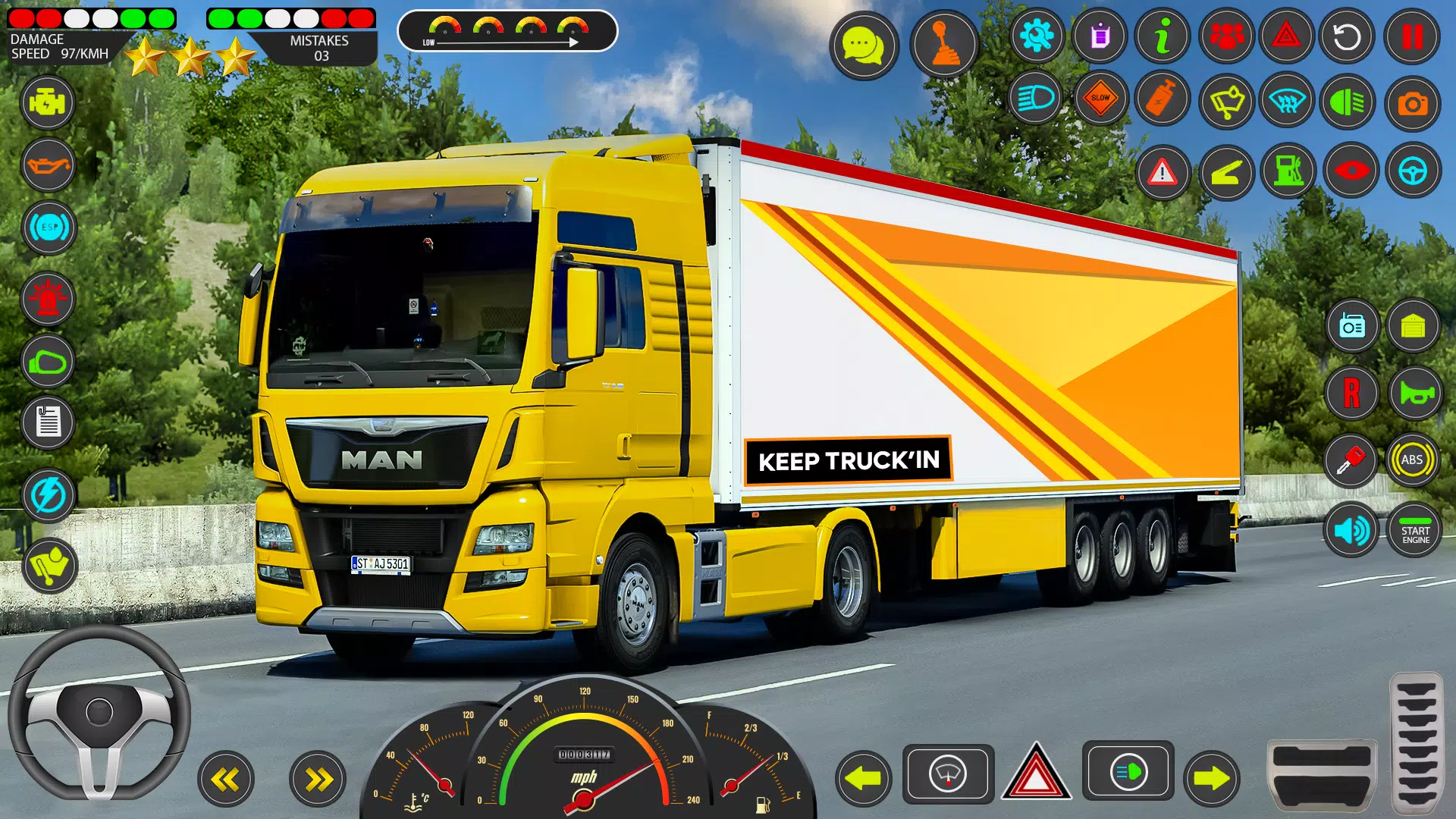 Euro Truck Games Sim 3d Zrzut ekranu 0