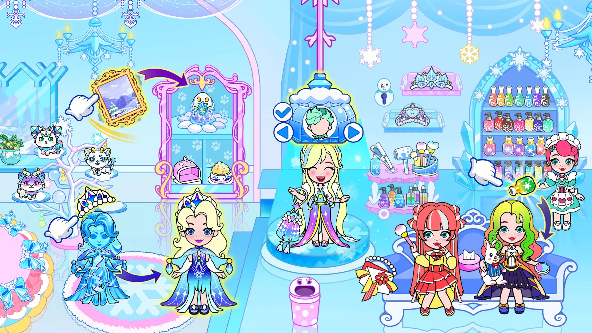 Ice Princess World Castle Life Скриншот 1