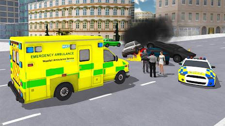 Ambulance Simulator Car Driver Captura de pantalla 3