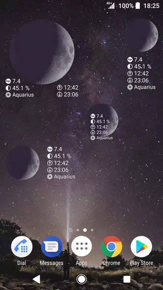 Simple Moon Phase Calendar Скриншот 3