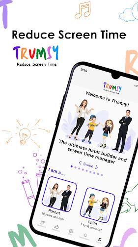 Trumsy: Reduce Screen Time App ဖန်သားပြင်ဓာတ်ပုံ 0