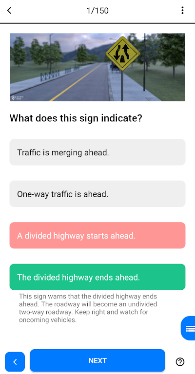 DMV Practice Test ภาพหน้าจอ 2