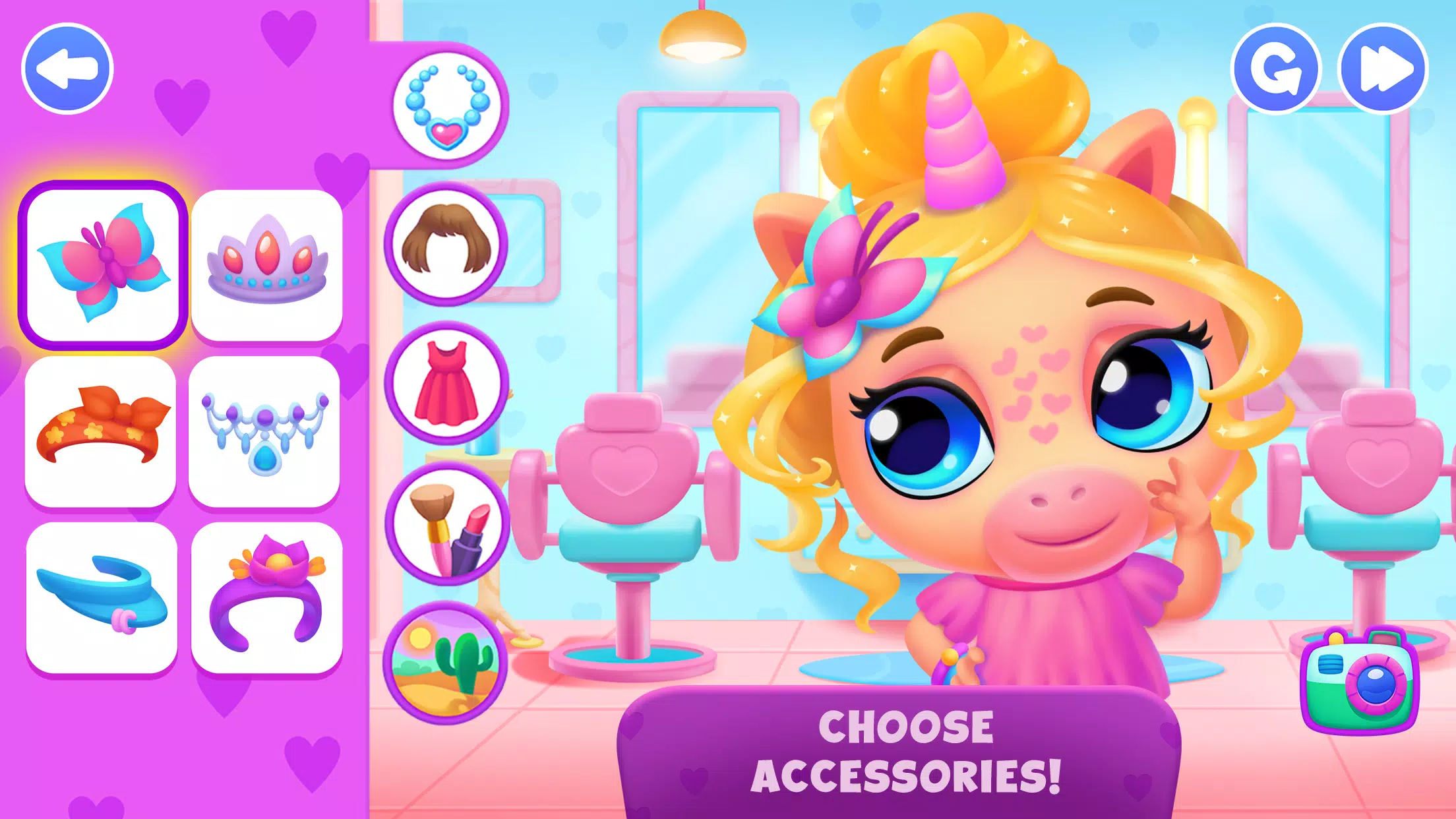 Unicorn Dress up games kids Ekran Görüntüsü 1