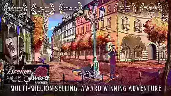 90의 Classic Broken Sword -Shadow of the Templars가 모바일 용 리포지드 버전을 받고 있습니다.