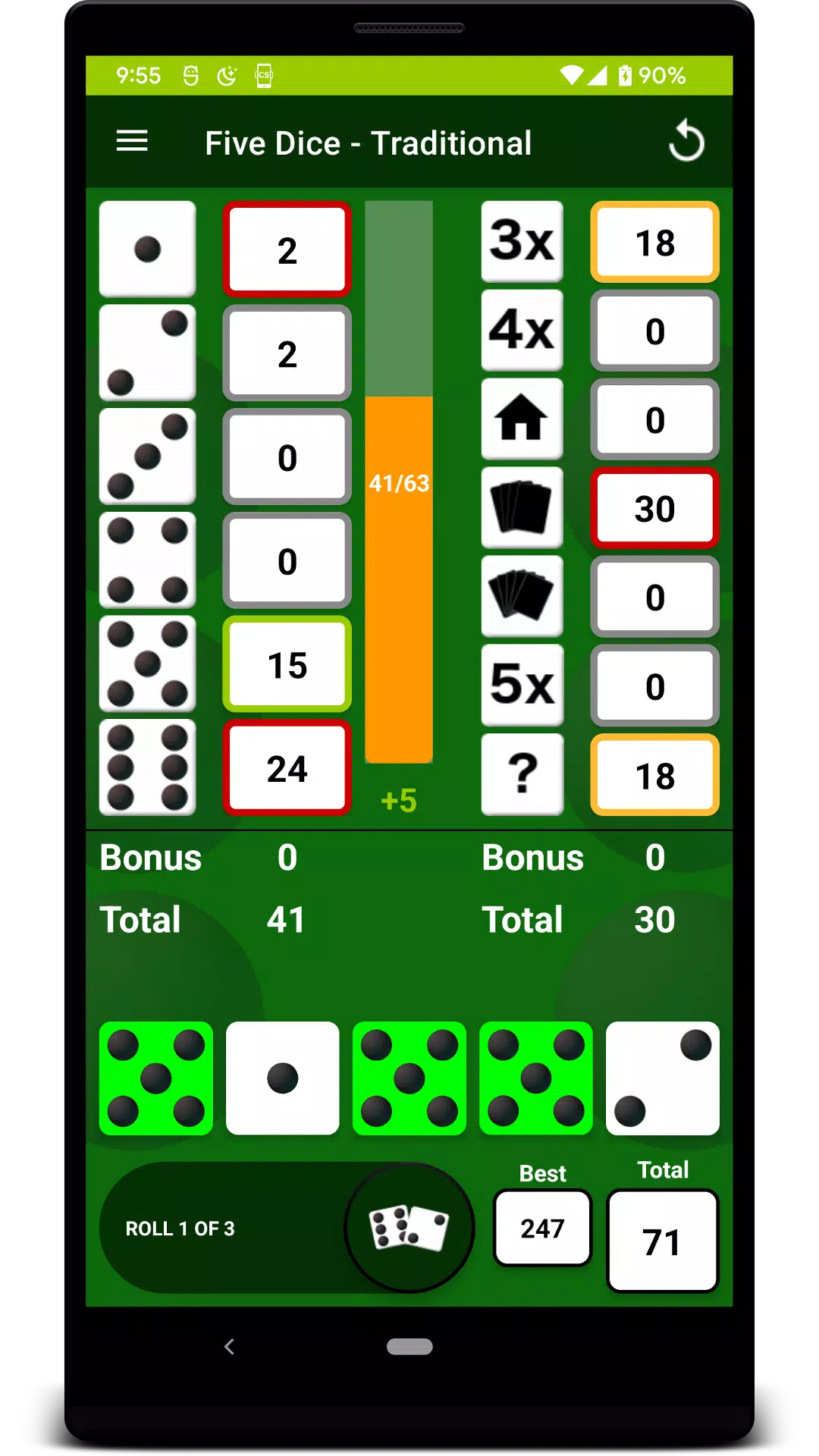 Five Dice Captura de tela 1
