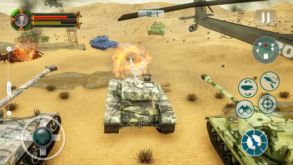 Tank Games Offline: Tank War ภาพหน้าจอ 0