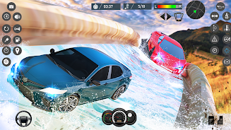 Water Slide Car Race games Captura de pantalla 0