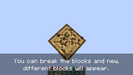 Schermata One block survival for MCPE 1