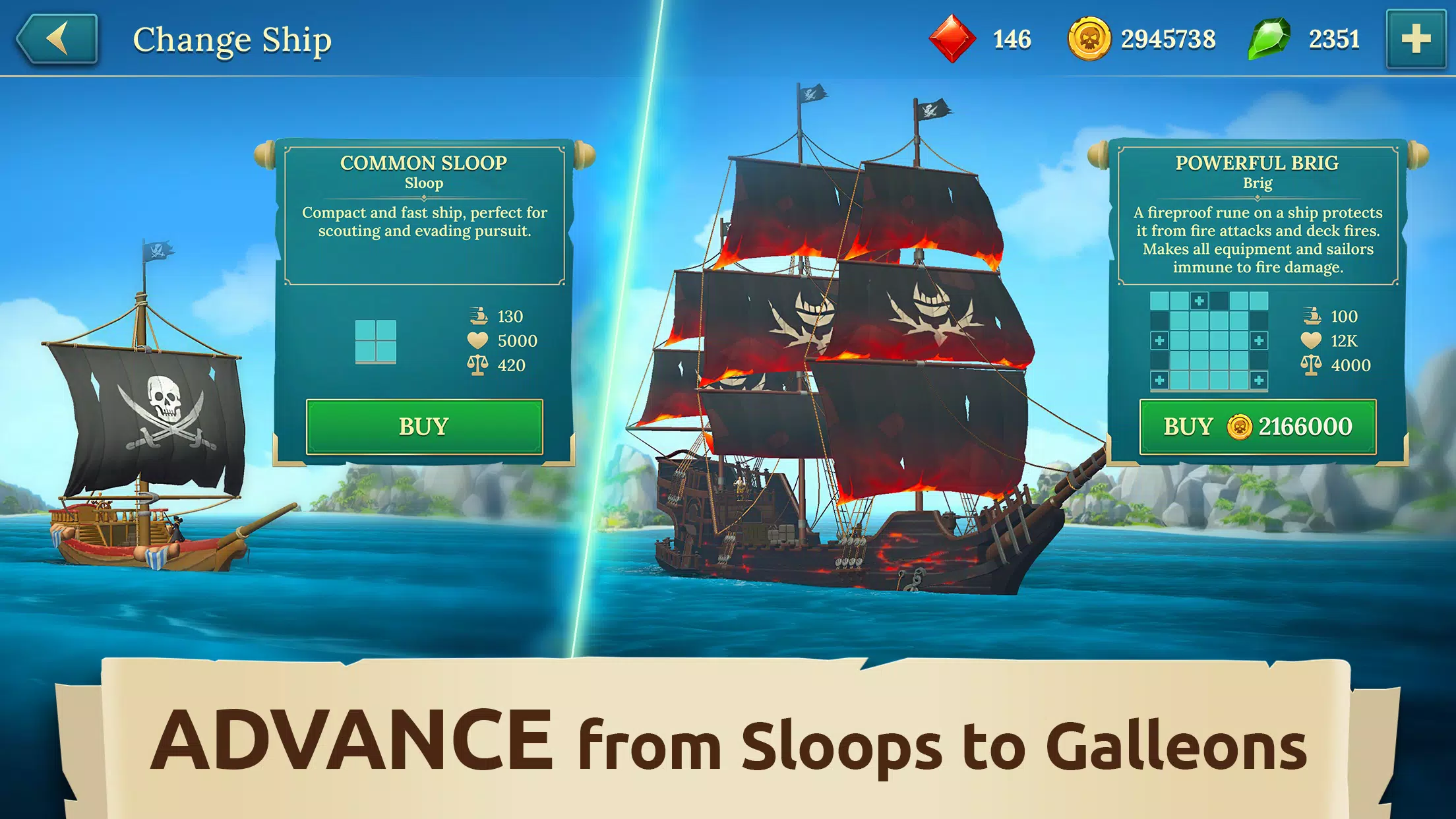 Pirate Ships・Build and Fight Captura de tela 2