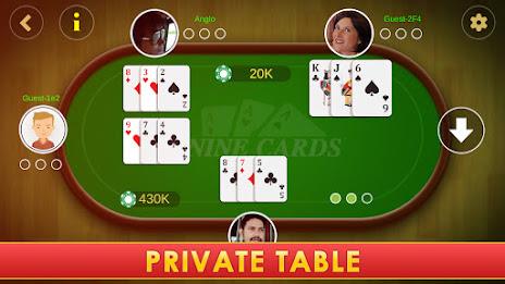 Nine Card Brag - Kitti স্ক্রিনশট 2