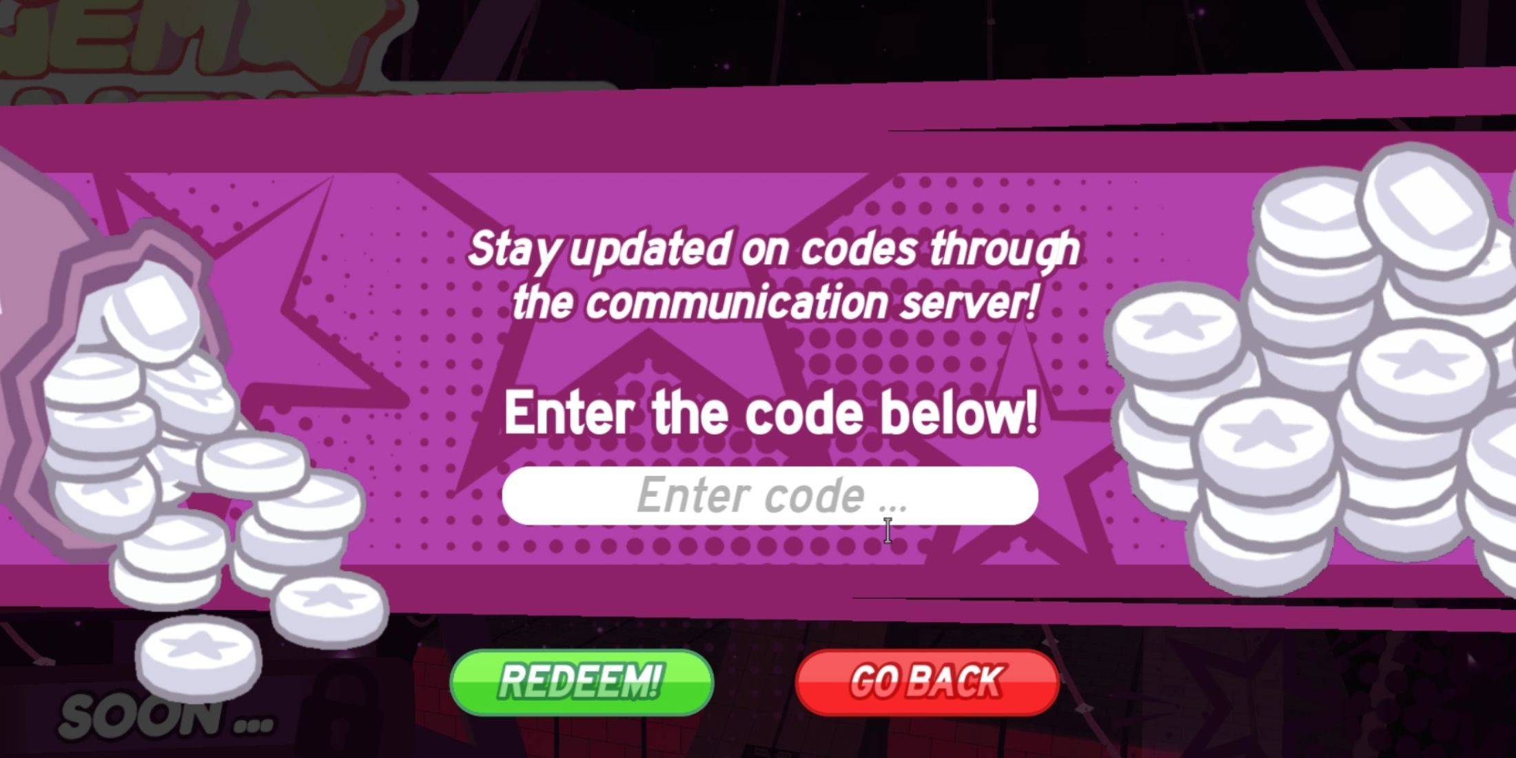 Redeeming Codes in Gemventure