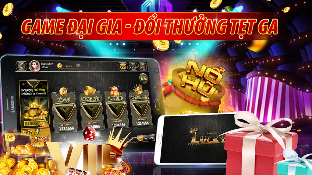 Slot - Vuong quoc lucky, Game Danh Bai Doi Thuong Screenshot 2