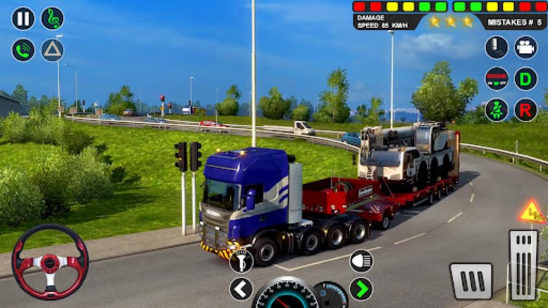 Europe Truck Simulator Driving Tangkapan skrin 2