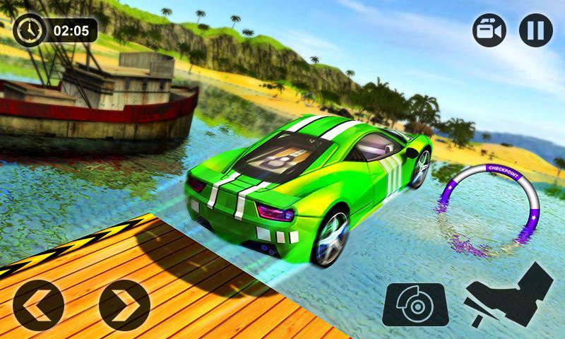 Floating Water Surfer Car Driv Screenshot 1