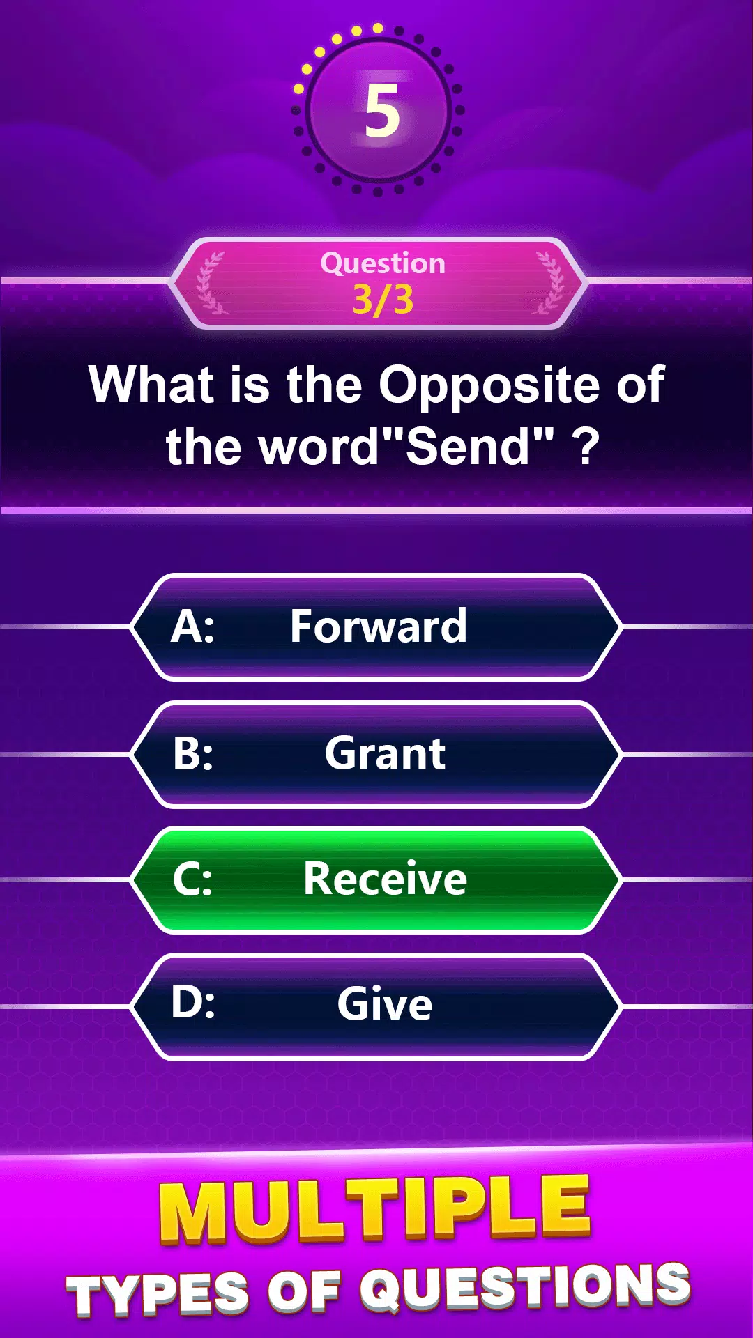 Spelling Quiz - Word Trivia スクリーンショット 2